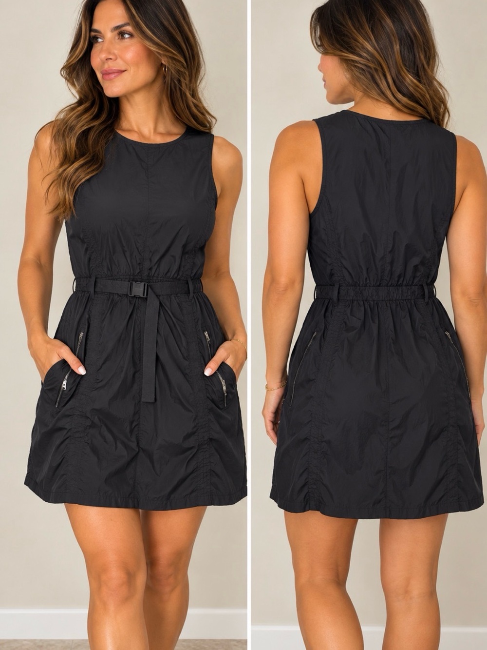 Avia Black tennis Sleeveless Mini Dress